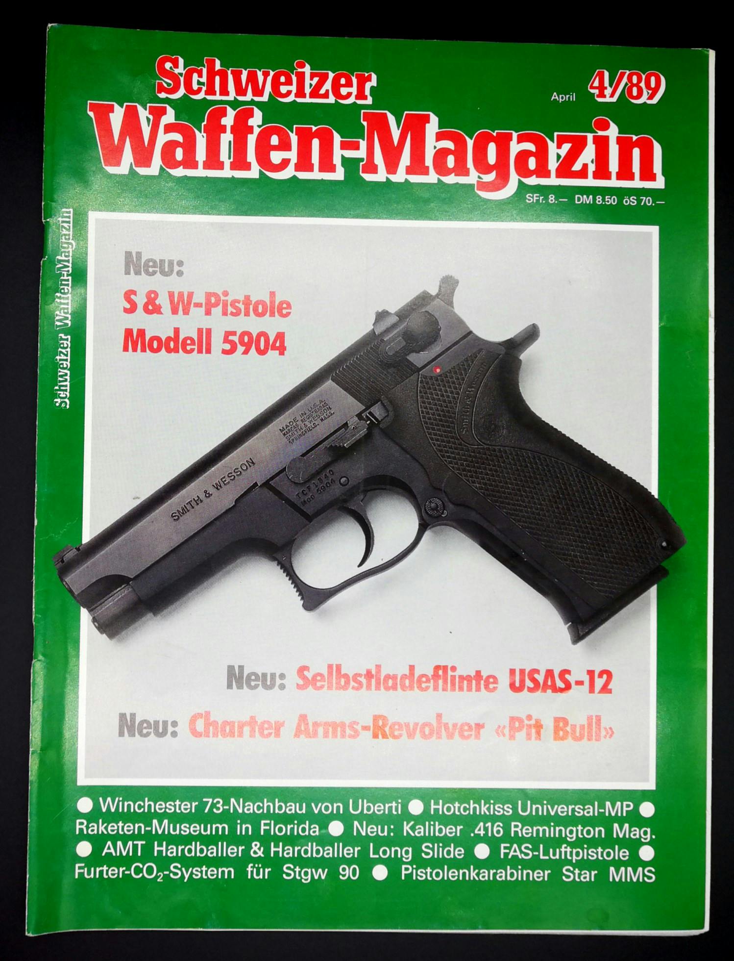 Smith&Wesson 5904, eine weniger bekannte 45ACP-Pistole.
