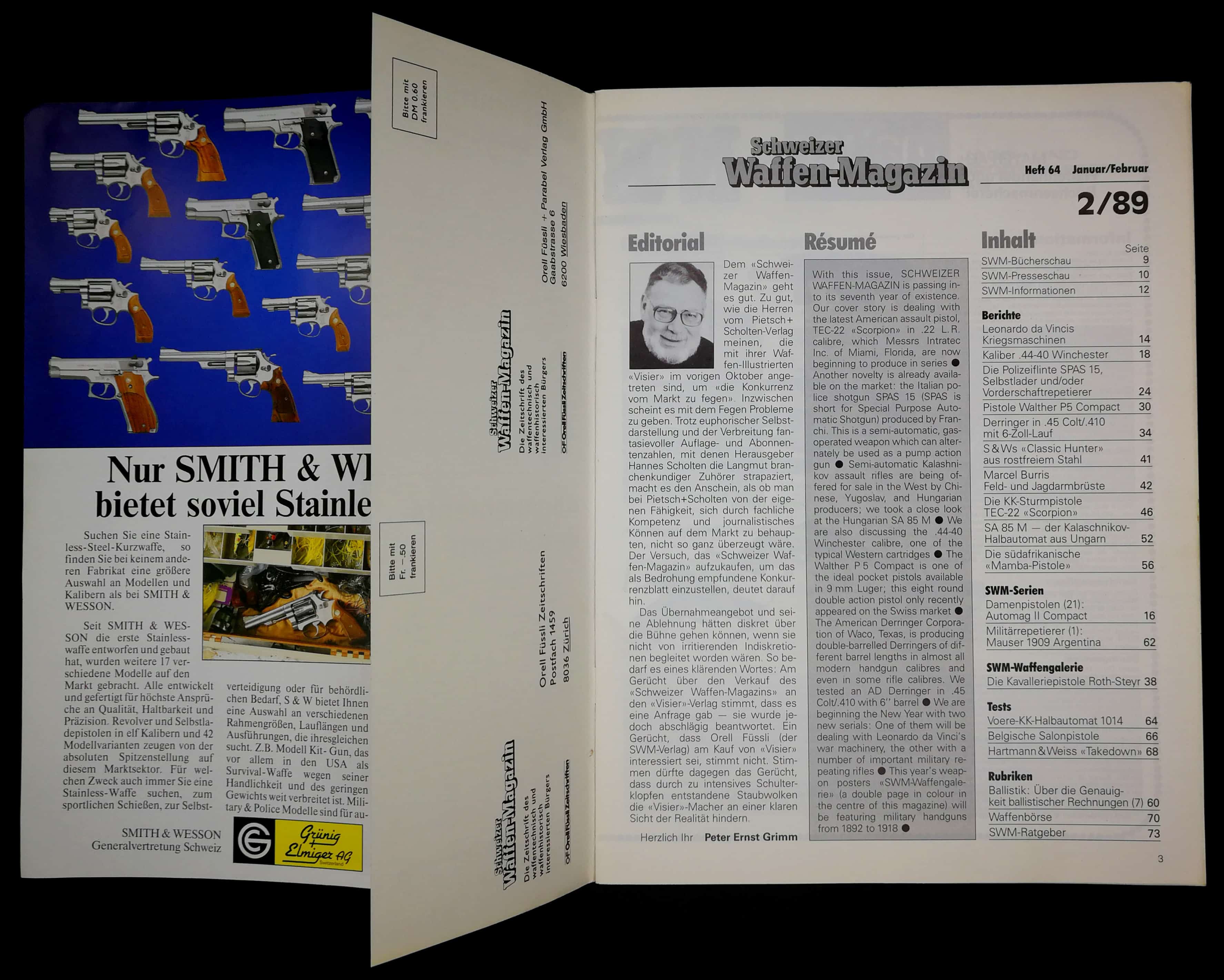 Peter Ernst Grimm lässt sich über das im Oktober vergangenen Jahres lancierte Magazin "Visier" aus, vor Allem über deren Übernahmeangebot. Tja, damals und heute... interessant, wie sich die Sachlagen geändert haben.