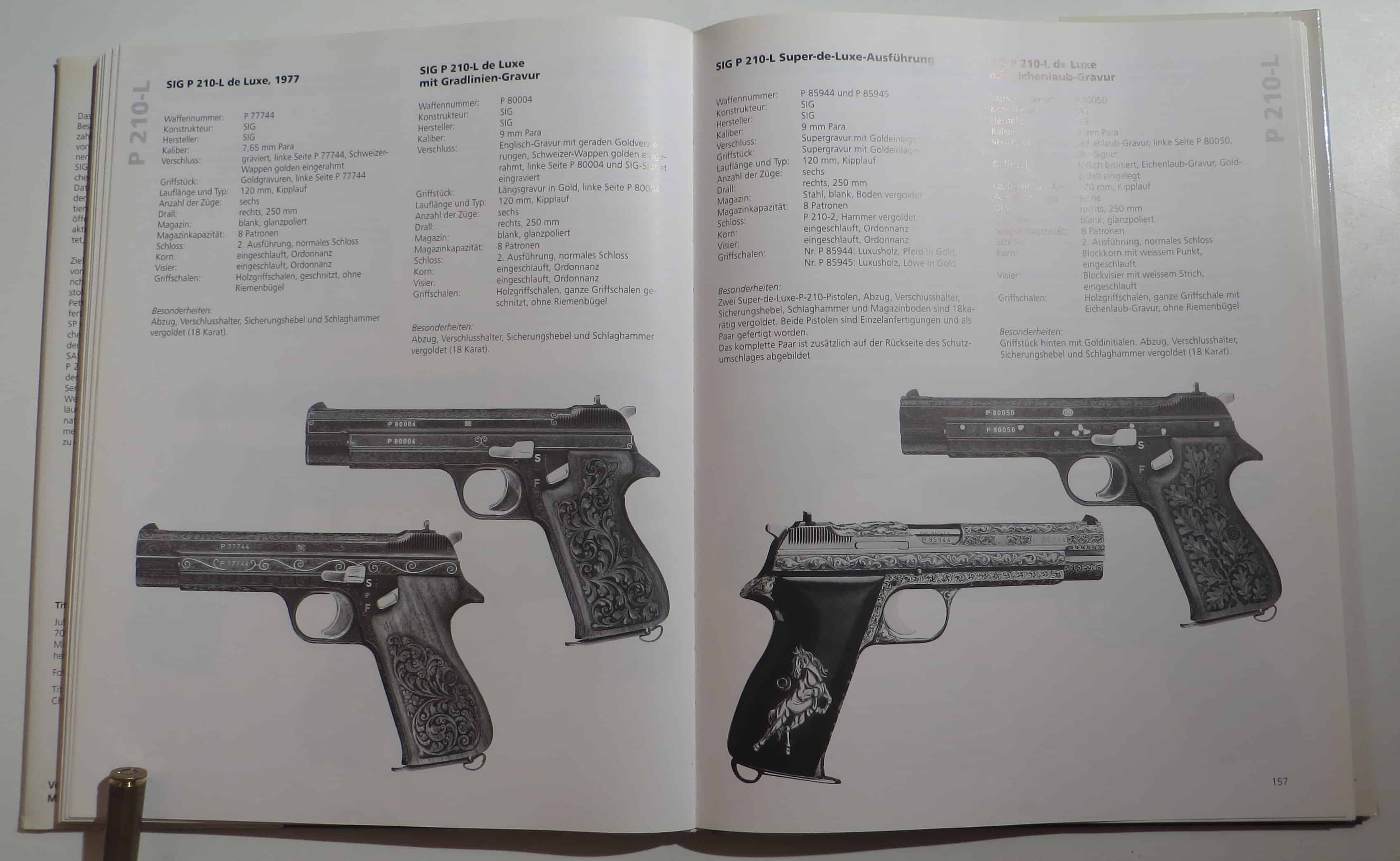 Luxusausführungen. Als wenn eine normale P210 nicht schon teuer genug wäre.