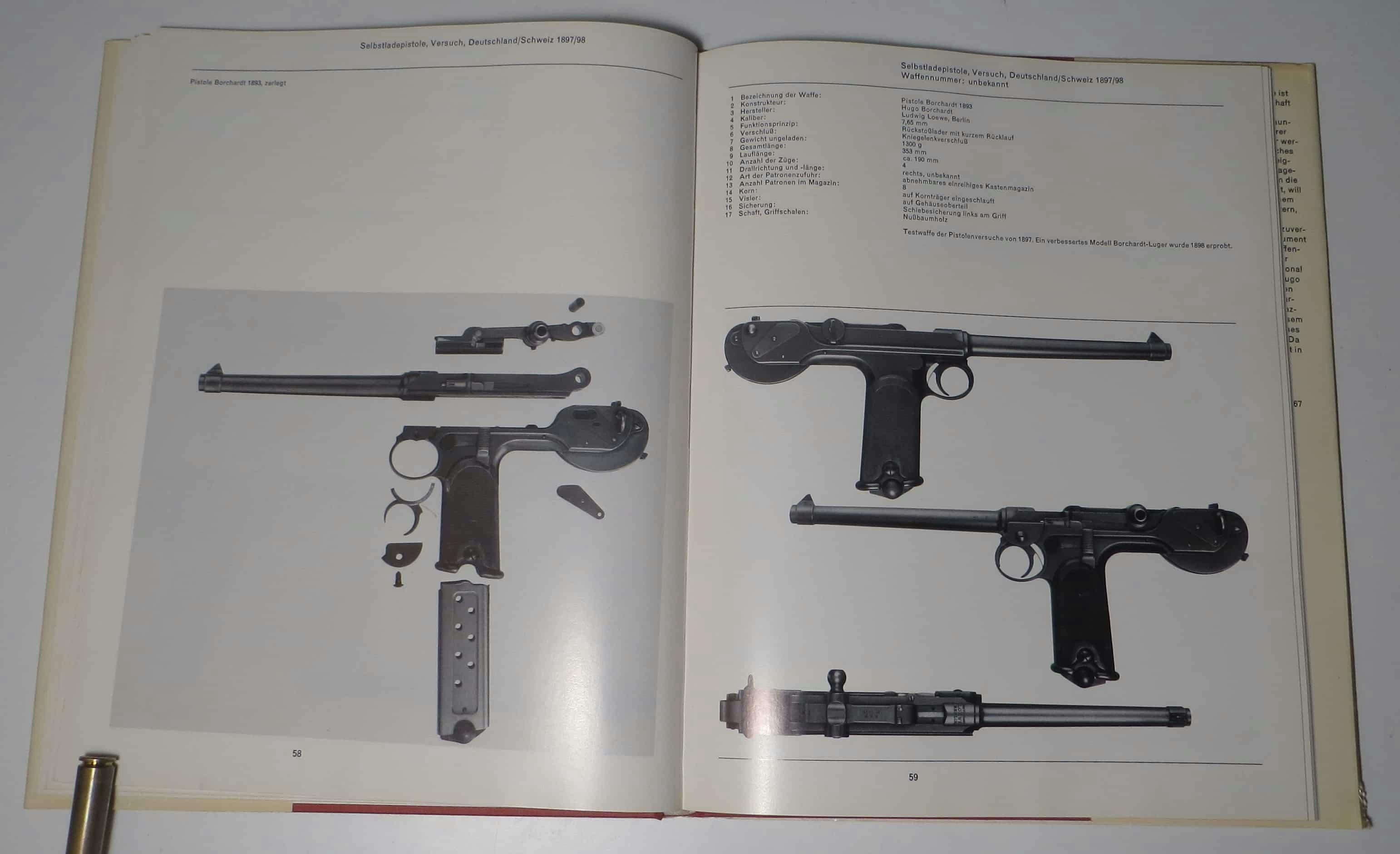 Auch die berühmte Borchardt-Pistole wurde für die Armee getestet. War aber nicht gut genug.