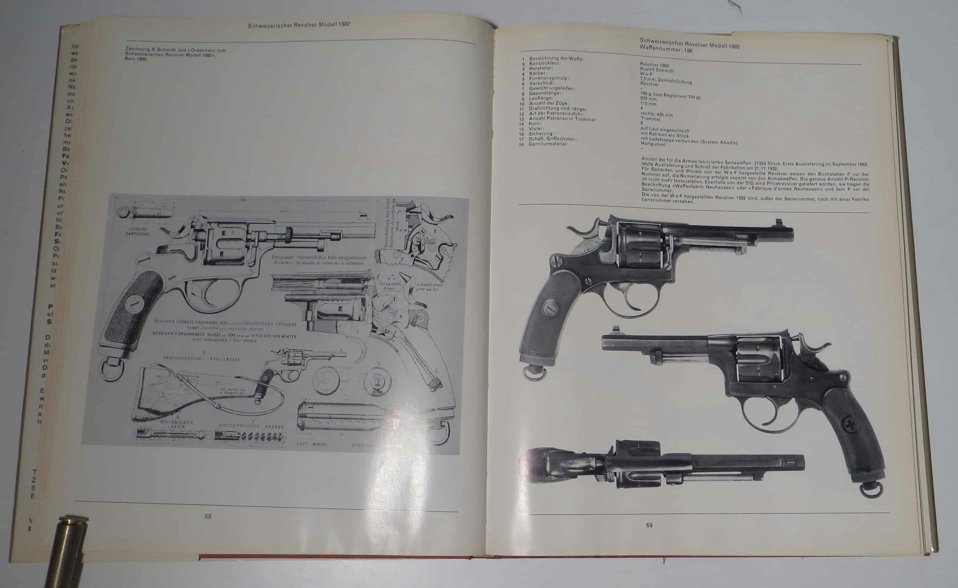 Und der Revolver 1882 mit Zeichnung.