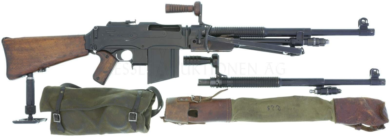 <strong>Leichtes Maschinengewehr</strong>
Belgisches FN Modell D in 30-06.