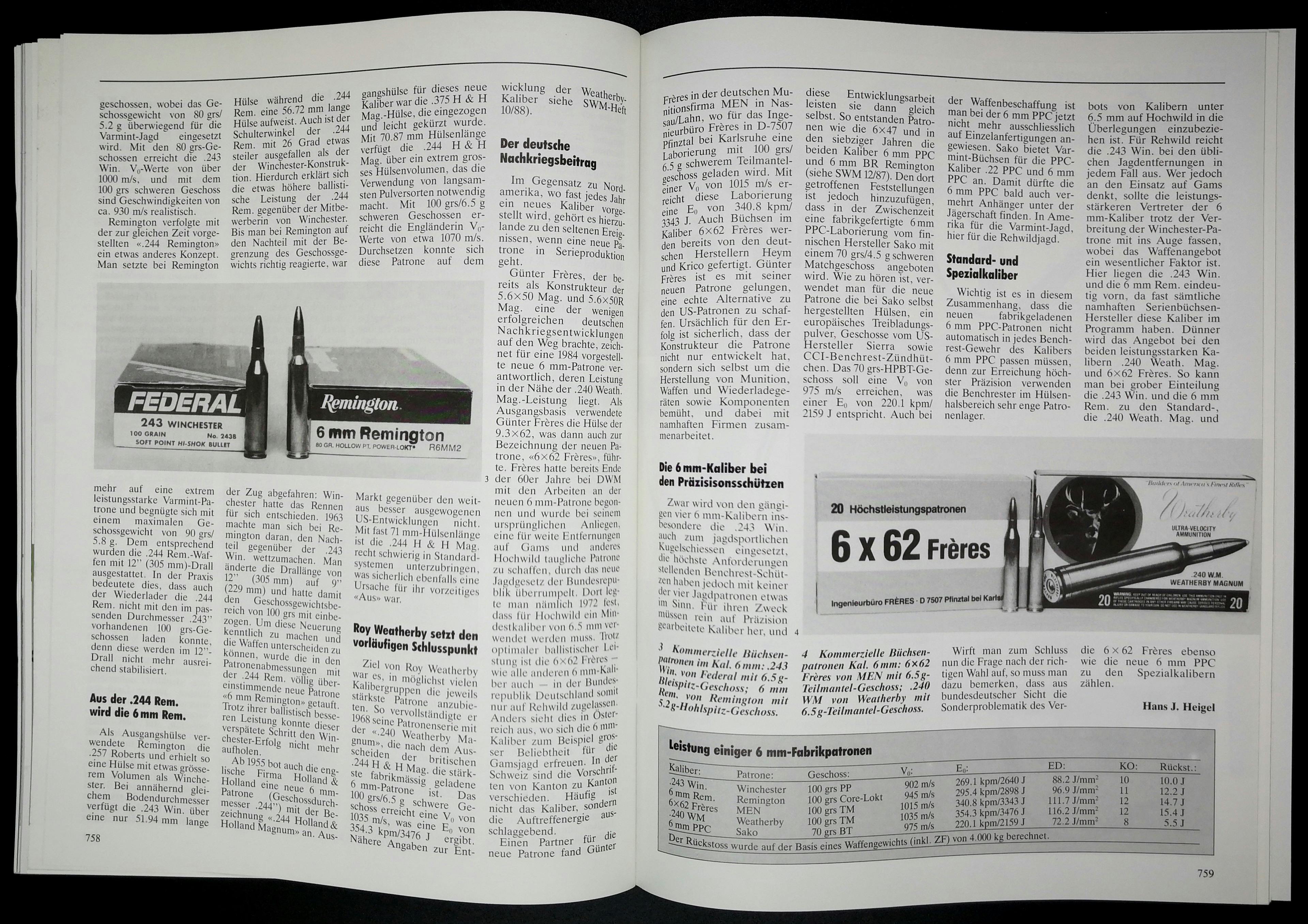 Das 6mm-Kaliber ist grosses Thema in dieser Ausgabe.
