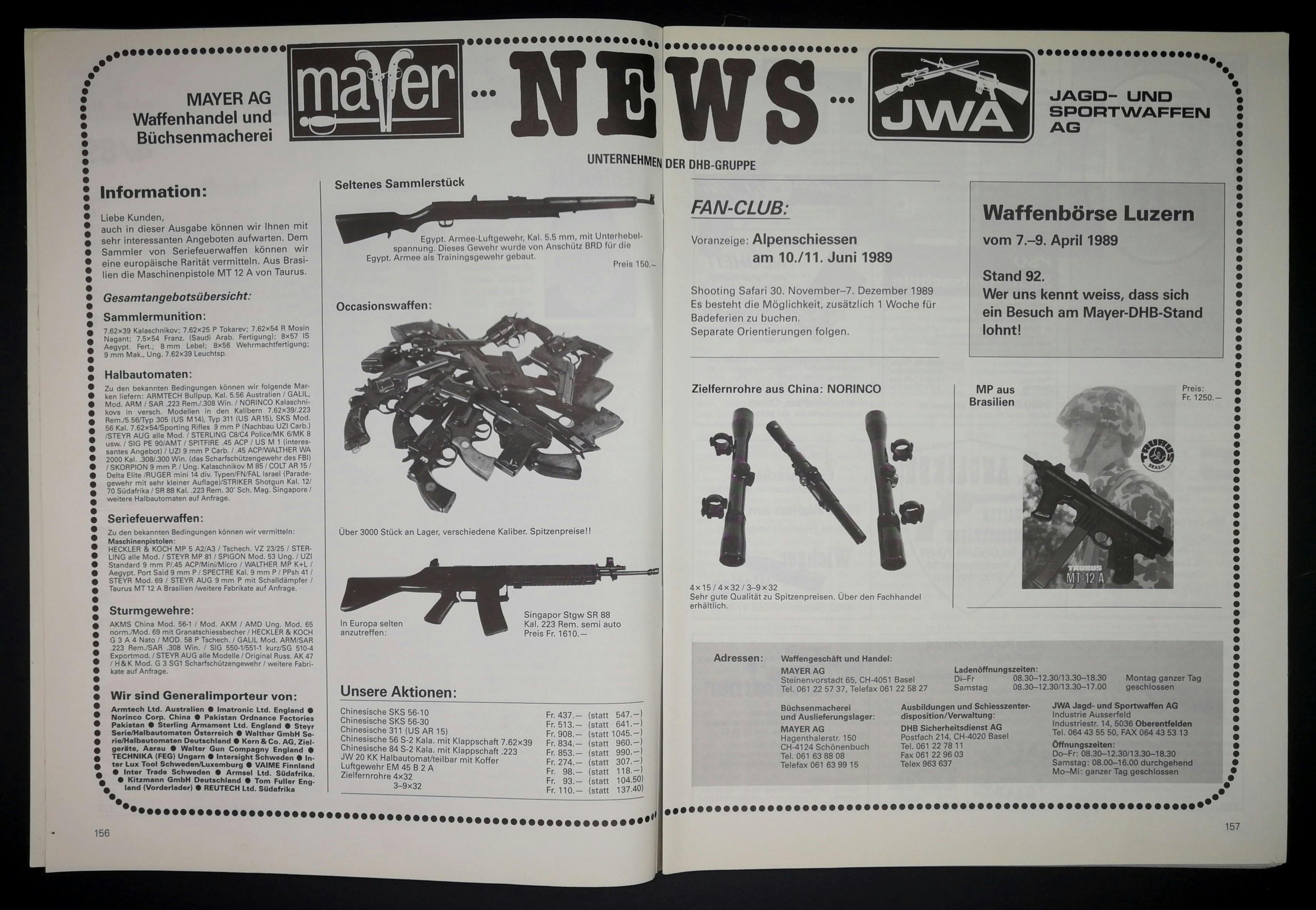 Mayer News: Singapur-Sturmgewehr und Taurus MT 12A Maschinenpistole!
