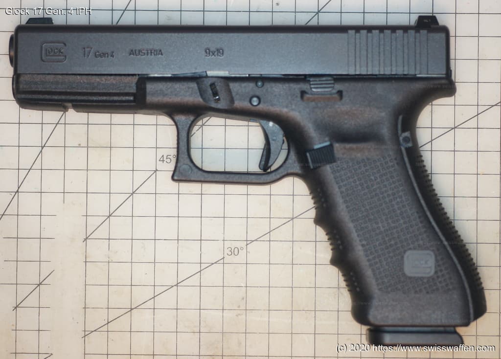 Die Pistlle 12/15 ist eigentlich eine ganz normale Glock 17 Gen 3.