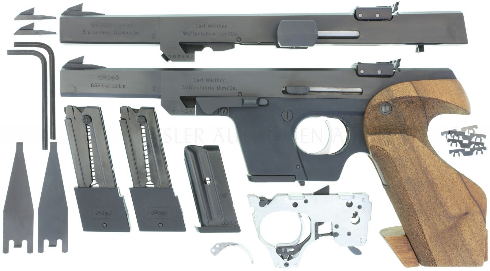 Deutsche Walther GSP .22lr mit Wechselsystem in .32 S&W Long Wadcutter